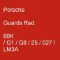 Preview: Porsche, Guards Red, 80K / G1 / G8 / 25 / 027 / LM3A.